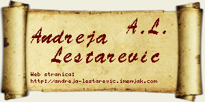 Andreja Leštarević vizit kartica